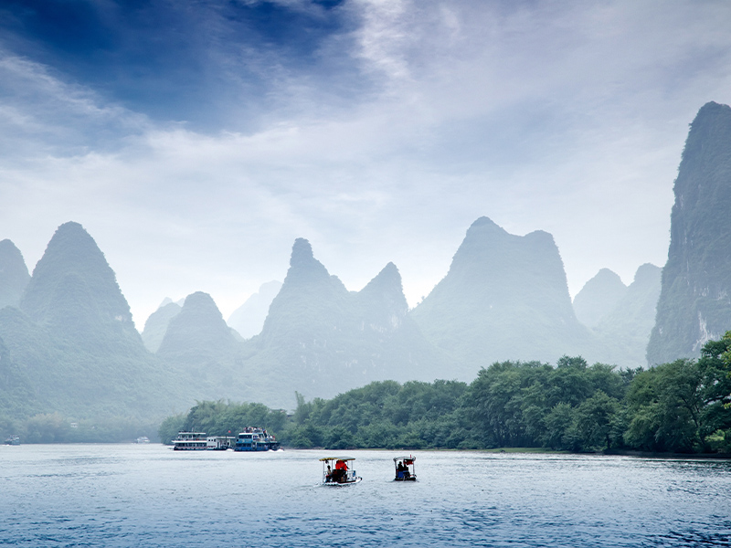 夢幻桂林山水八日｛龍脊梯田、銀子岩、船遊兩江四湖、印象劉三姐｝-自由行	