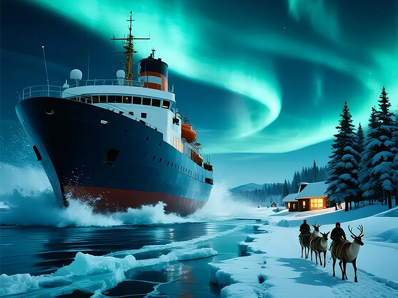 北歐極光10日－帝王蟹、玻璃屋、破冰船(阿聯酋航空)