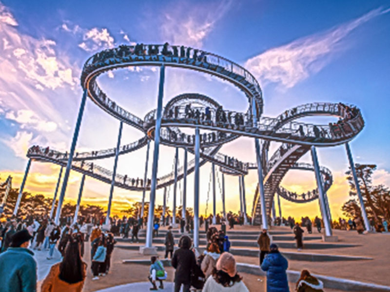 釜山奢華五星溫德姆5日~浦項船錨觀景台+雲霄步道、膠囊列車